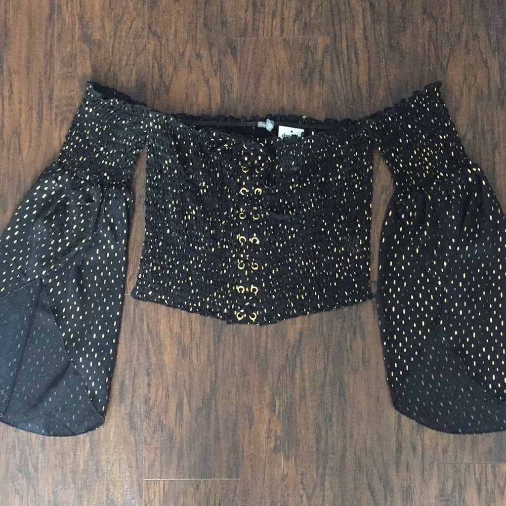 Charlotte russe, off the shoulder crop top